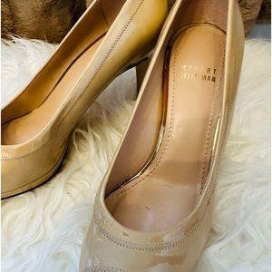 Stuart Weitzman peeptoe ANNABELLE ARGENTO